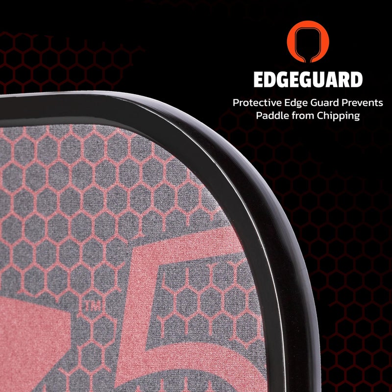 ONIX Graphite Z5 Pickleball Paddle (Graphite Carbon Fiber Face with Rough Texture Surface, Cushion Comfort Grip and Nomex Honeycomb Core for Touch, Control, and Power), Red - Image 3